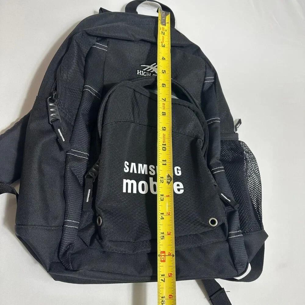NWT High Sierra Impact Black Backpack Embroidered